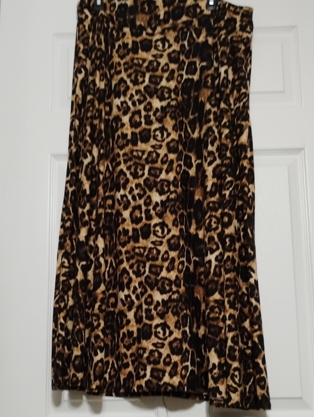 Robert Lewis Leopard Maxi Skirt